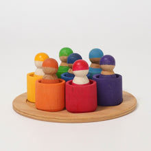 Load image into Gallery viewer, Sorting game Seven Friends in wooden bowls Grimm's
