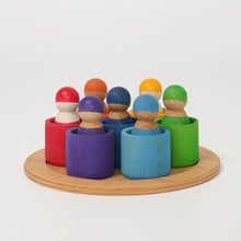 Load image into Gallery viewer, Sorting game Seven Friends in wooden bowls Grimm's