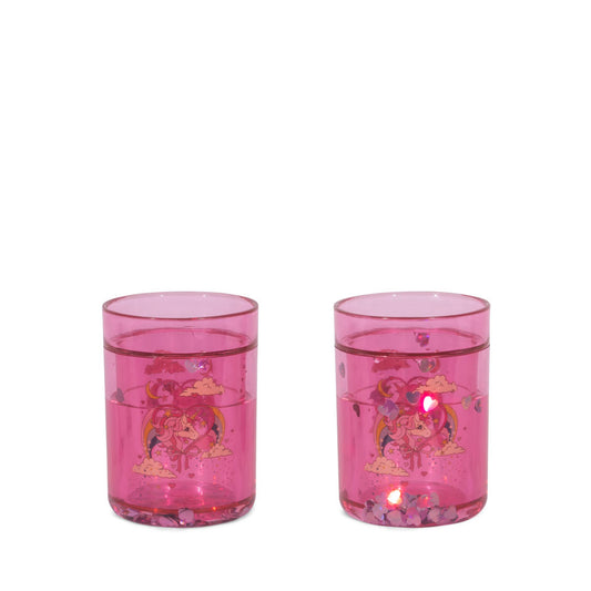 Glitzerbecher Einhorn rosa 2er-pack - Konges Sløjd