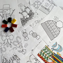 Lade das Bild in den Galerie-Viewer, Adventskalender zum Ausmalen - 24 Ausmalbilder