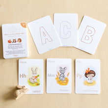 Lade das Bild in den Galerie-Viewer, ABC Lernkarten Wald Deutsch Englisch Spiele und Bücher LILLYGO