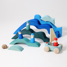 Lade das Bild in den Galerie-Viewer, Großer Vier Elemente Baukasten von Grimm's Holzspielzeug
