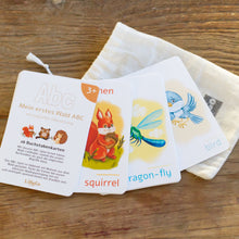 Lade das Bild in den Galerie-Viewer, ABC Lernkarten Wald Deutsch Englisch Spiele und Bücher LILLYGO