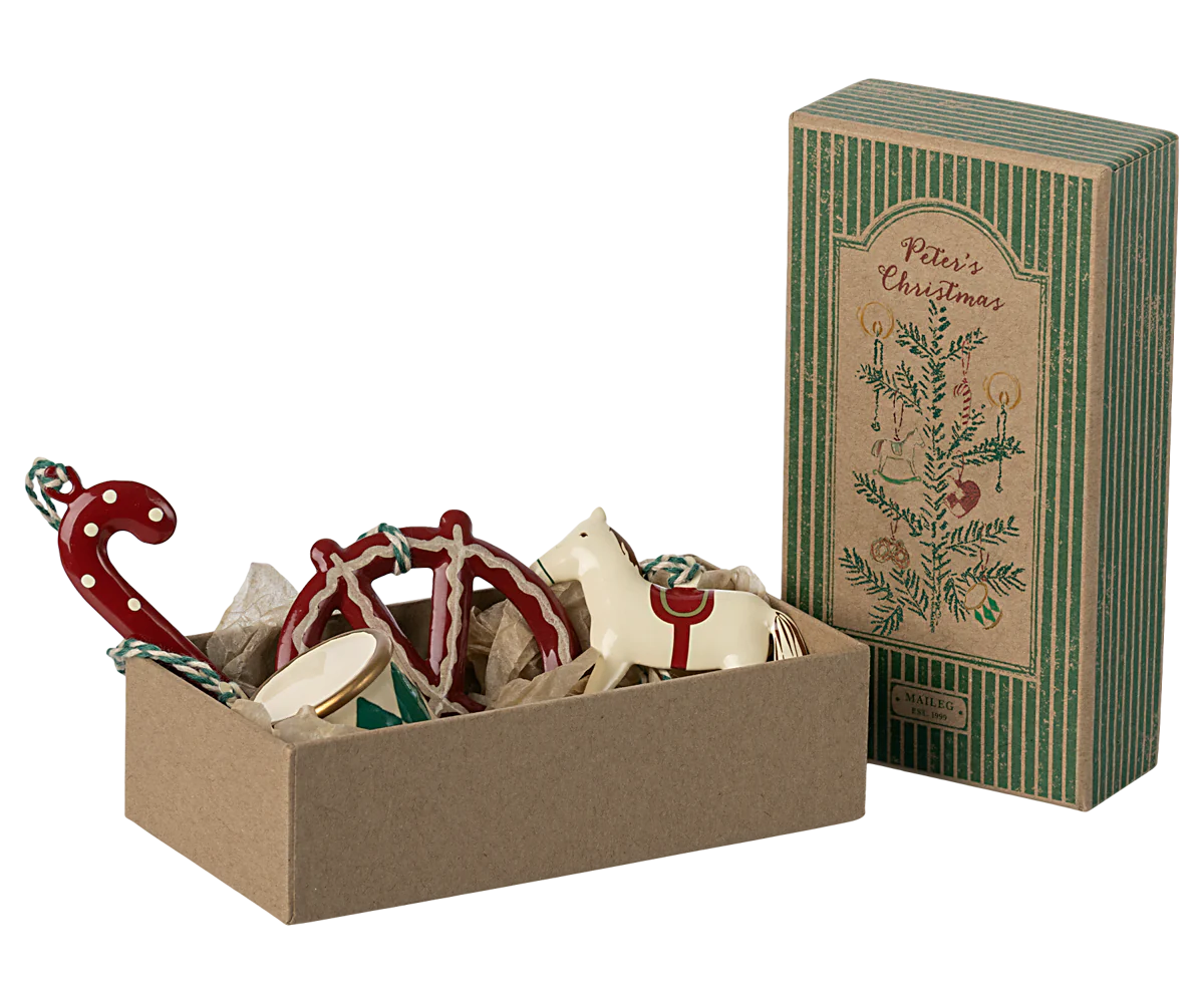 Metal Ornament Set Christmas - Maileg