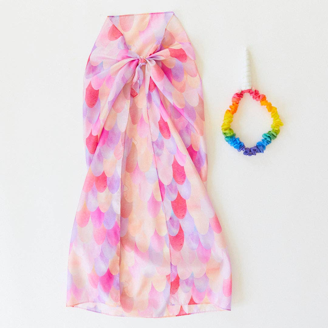 Große Spielseinde rosa Einhorn - Sarah's Silks