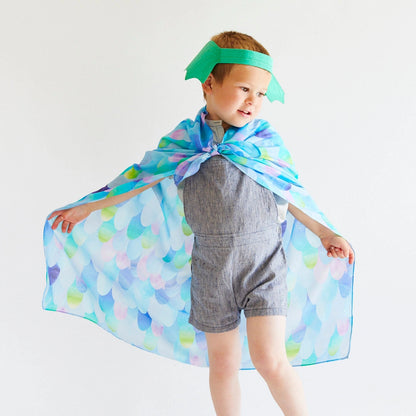 Große Spielseide Blauer Drache - Sarah's Silks