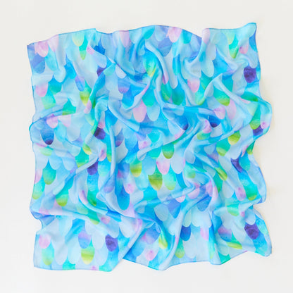 Große Spielseide Blauer Drache - Sarah's Silks