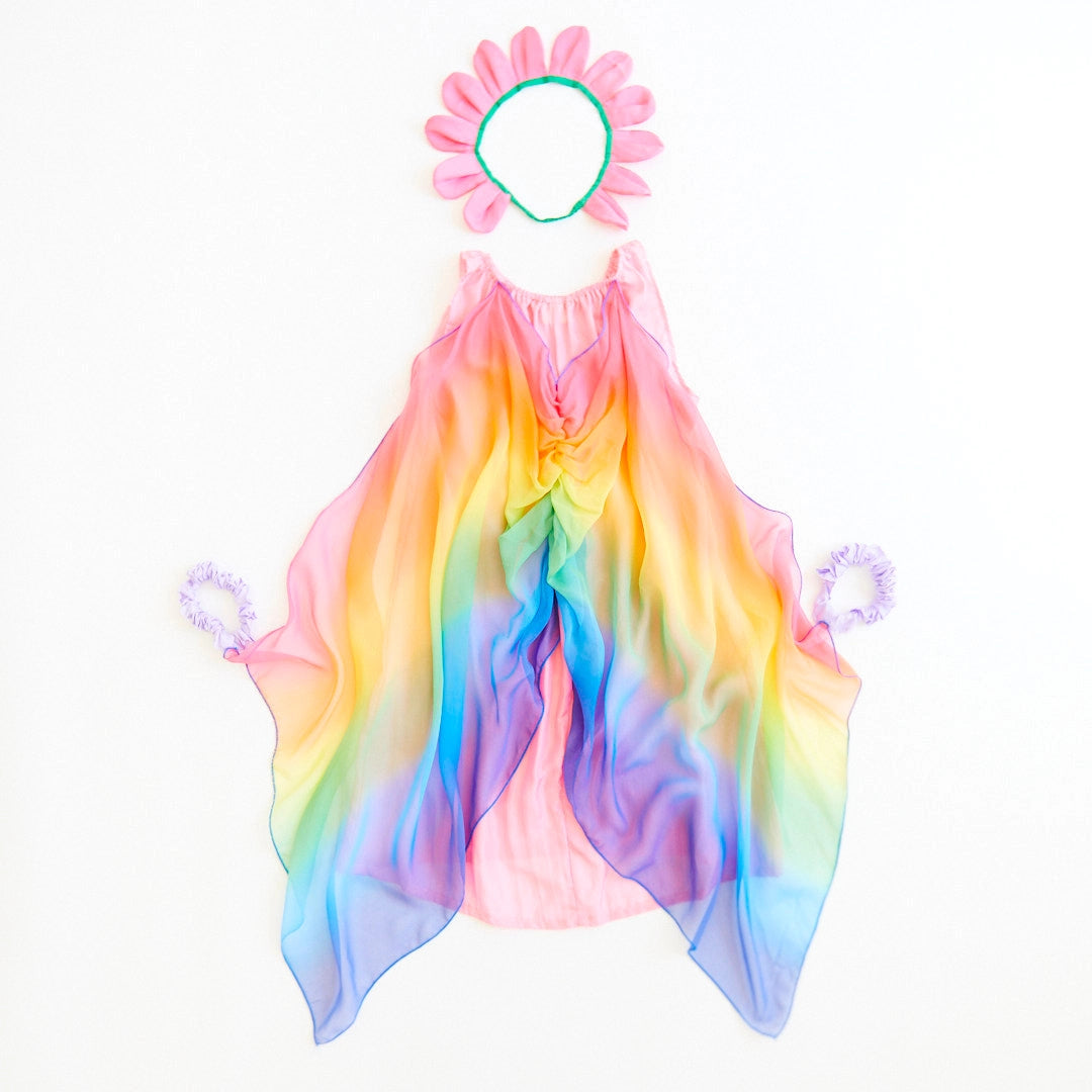 Pink flower fairy costume Sarah's Silks 