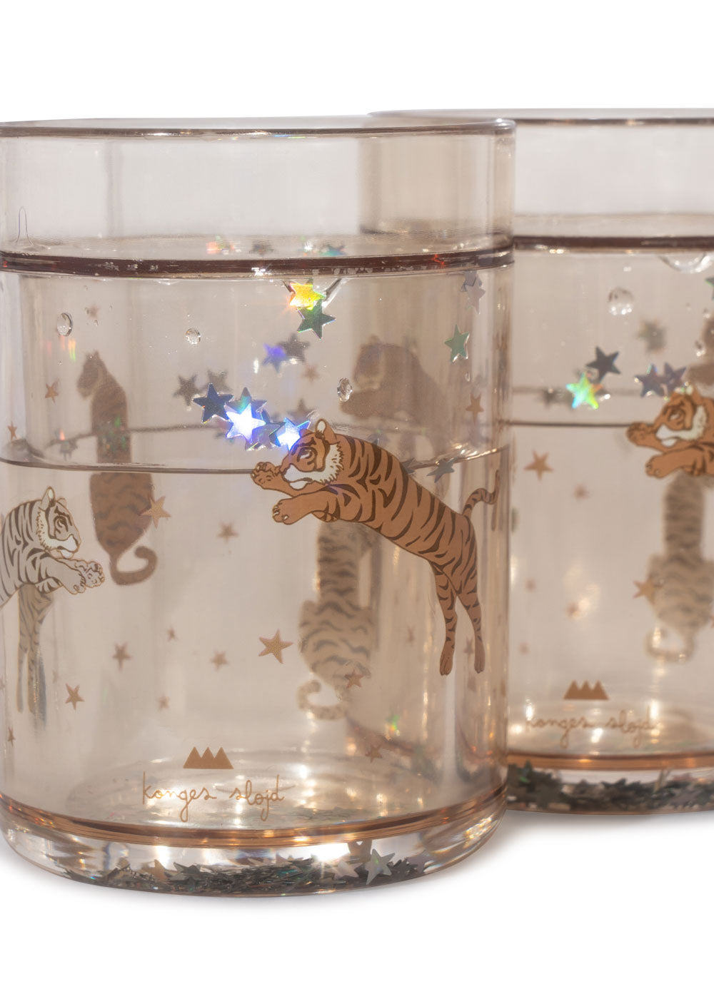 Glitzerbecher Tiger 2er-pack - Konges Sløjd