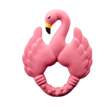 Lade das Bild in den Galerie-Viewer, Beißring Flamingo aus 100% Naturkautschuk - Pink
