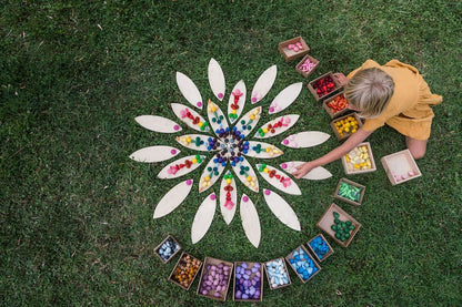 Blütenblätter Mandala Plattform Grapat - (Petals platform) 24 Teile