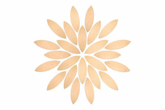 Blütenblätter Mandala Plattform Grapat - (Petals platform) 24 Teile