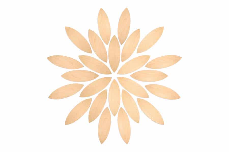 Blütenblätter Mandala Plattform Grapat - (Petals platform) 24 Teile