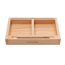 Lade das Bild in den Galerie-Viewer, Montessori Sandtablett mit Kartenhalter - Wooden Story
