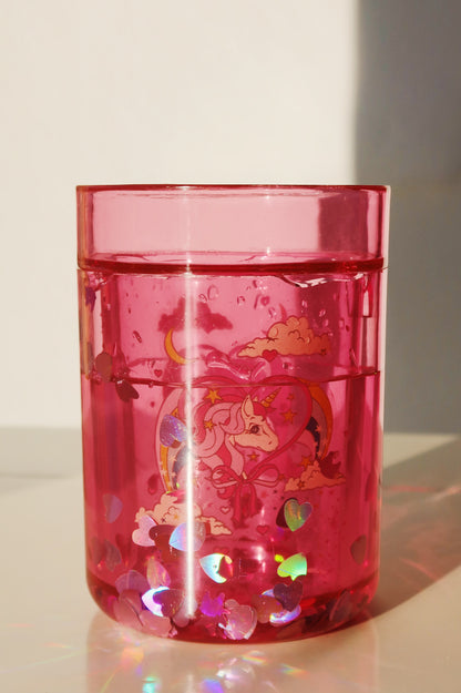 Glitzerbecher Einhorn rosa 2er-pack - Konges Sløjd
