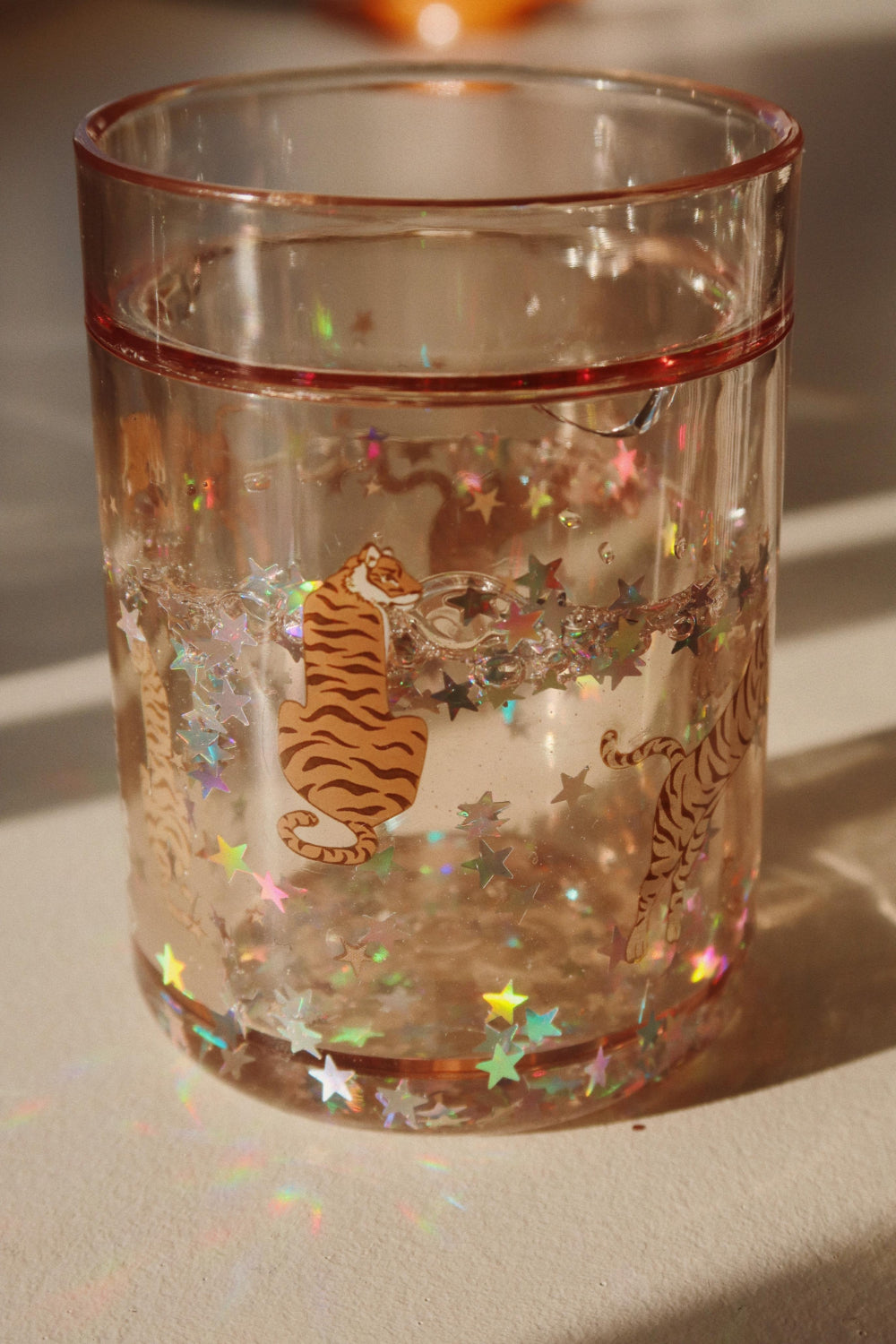 Glitzerbecher Tiger 2er-pack - Konges Sløjd