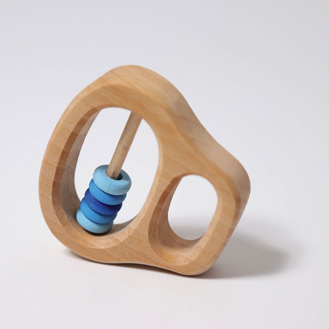 Klipp Klapp blue teething ring by Grimm's