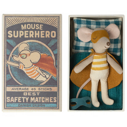 Superheld Maus kleiner Bruder 11cm von Maileg