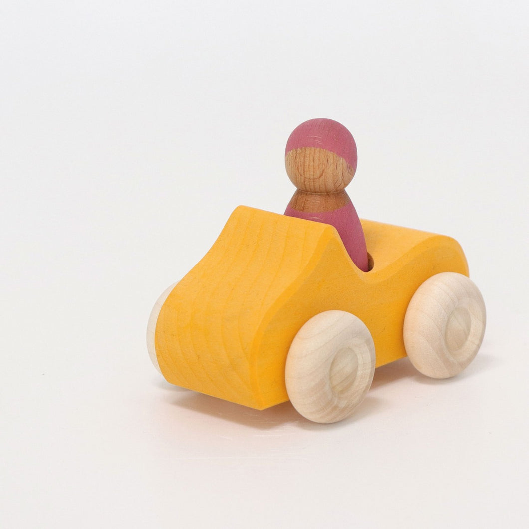 Kleines Cabrio / Auto in Gelb von Grimm's