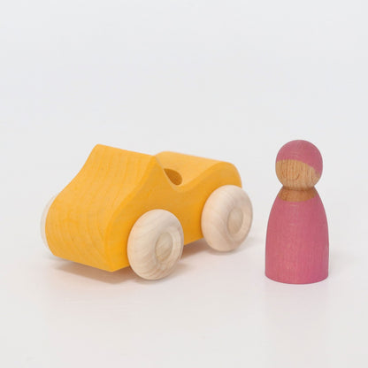Small convertible/car in yellow from Grimm's