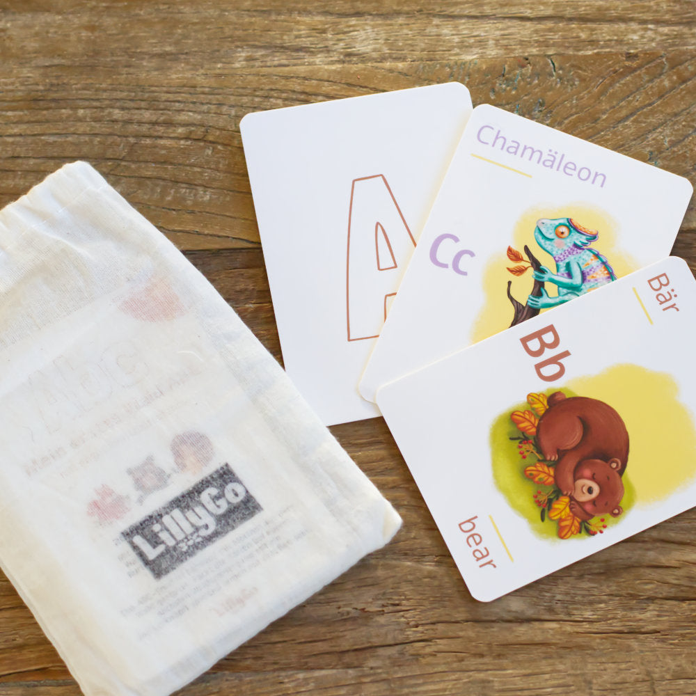ABC Lernkarten Wald Deutsch Englisch Spiele und Bücher LILLYGO 