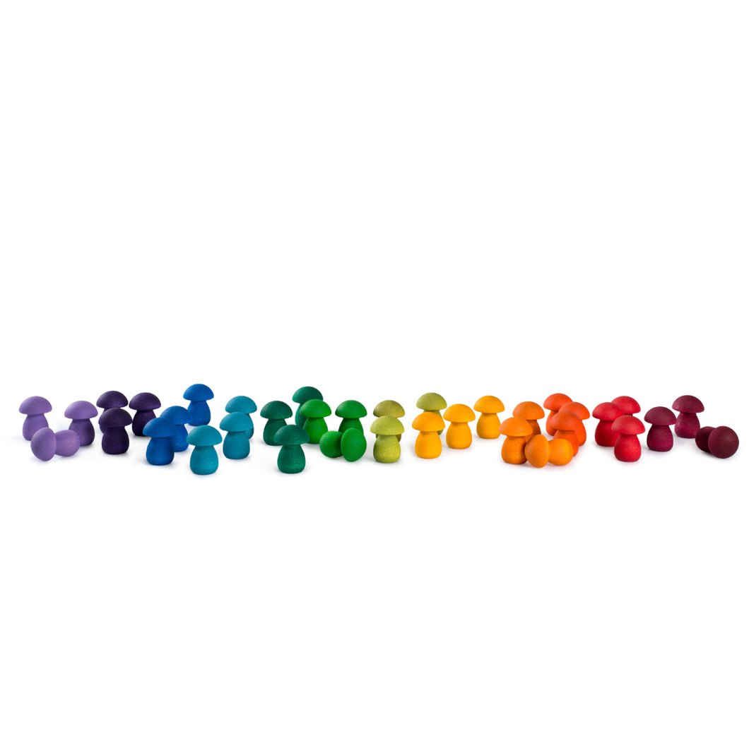 Holzspielzeug Regenbogen-Pilze Mandala - Grapat Holzspielzeug Grapat 