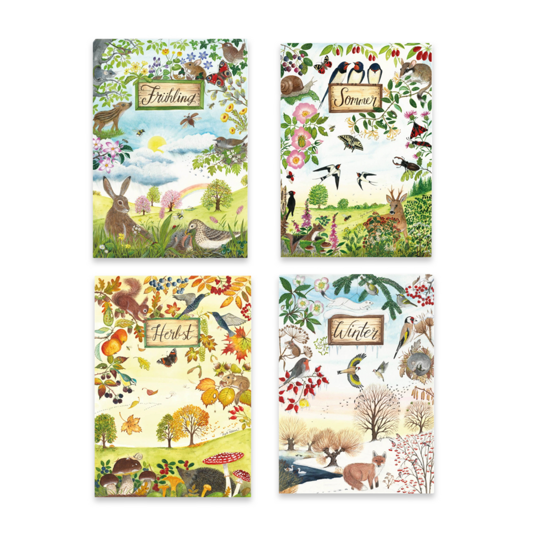 Jahreszeiten Postkarten-Set