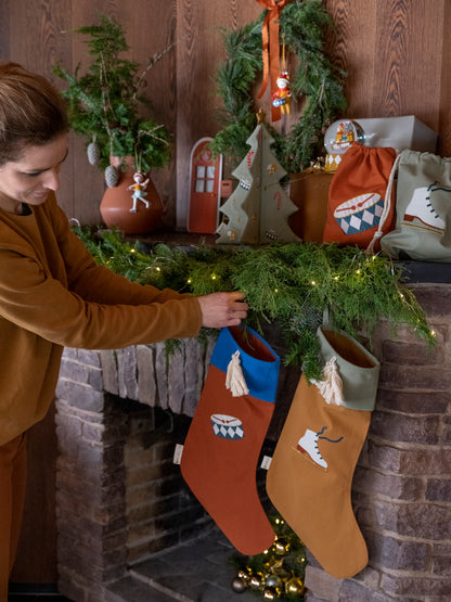 Großer Weihnachtsstrumpf - Zimt