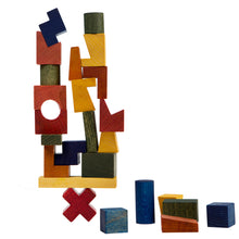 Lade das Bild in den Galerie-Viewer, Holzbausteine - Stapelbarer Montessori-Spielzeugturm - Wooden Story
