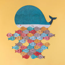 Lade das Bild in den Galerie-Viewer, Lernspiel &quot;The whale &amp; the fish&quot; Spiel &amp; Puzzle von londji - ab 3 Jahren
