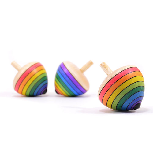 Kreisel Regenbogenei Holzspielzeug Mader Kreiselmanufaktur 