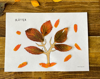 Bastelvorlage und Ausmalbild Herbst Spielvorlagen zum Ausdrucken LILLYGO 