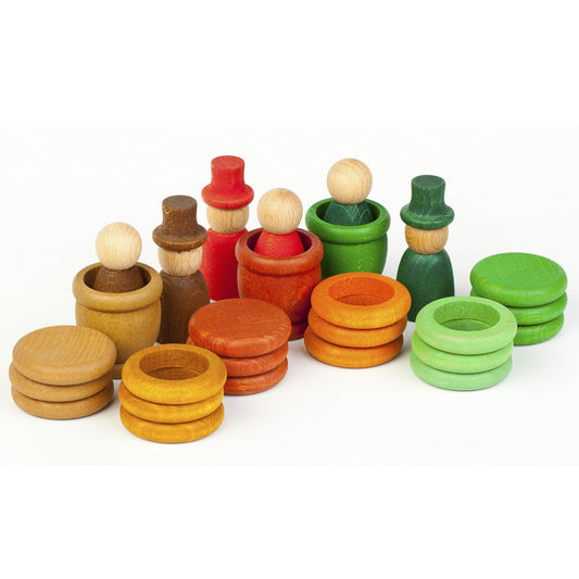 Holzspielzeug "Herbst" - heuristisches Material Grapat