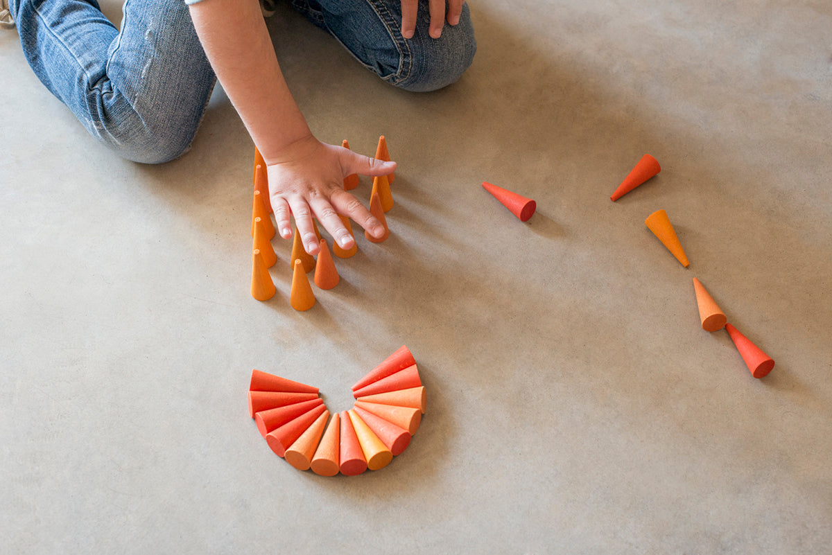 Mandala Orange Cones by Grapat