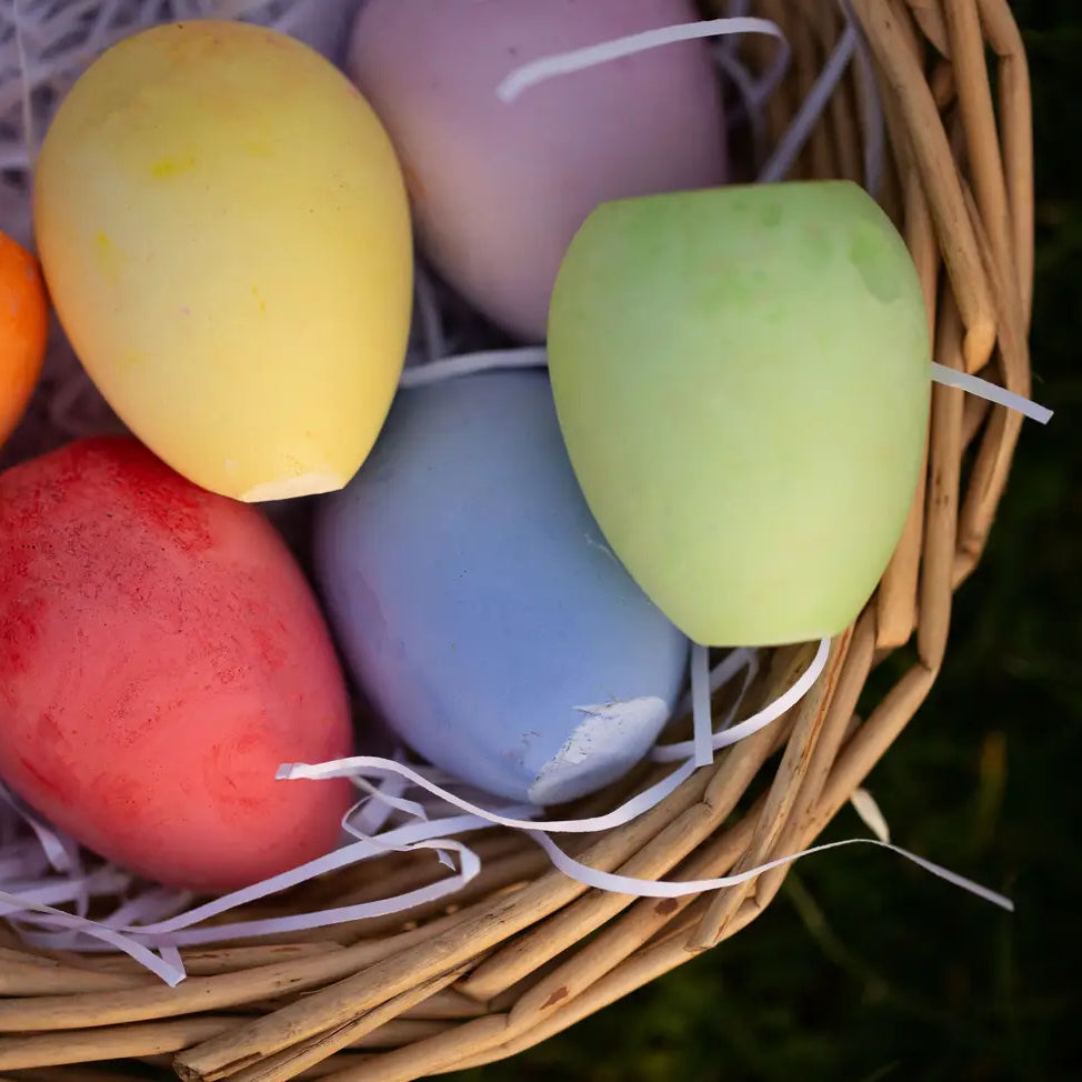 Sidewalk chalk eggs, 6 pieces - Chalk